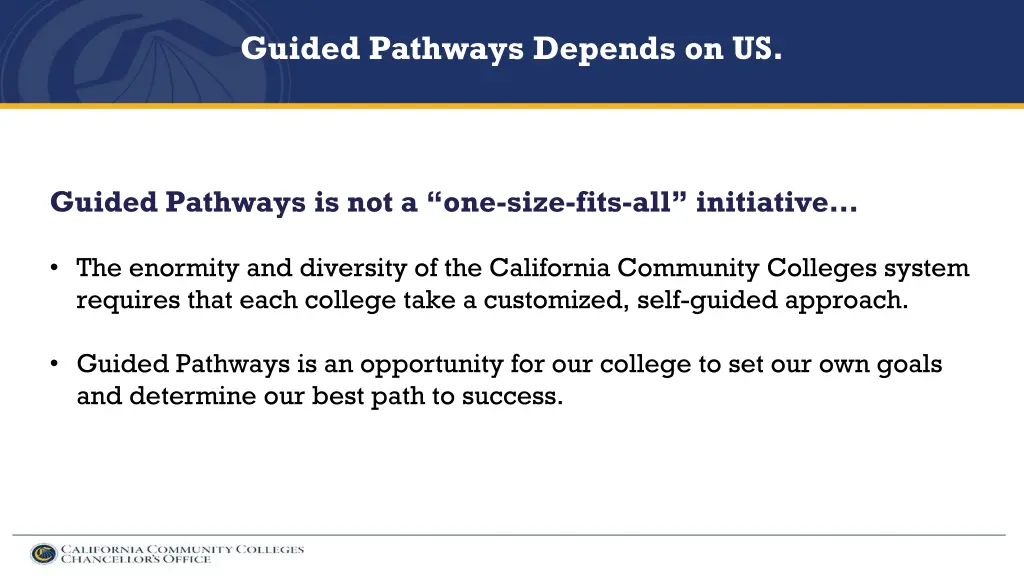 guided pathways depends on us