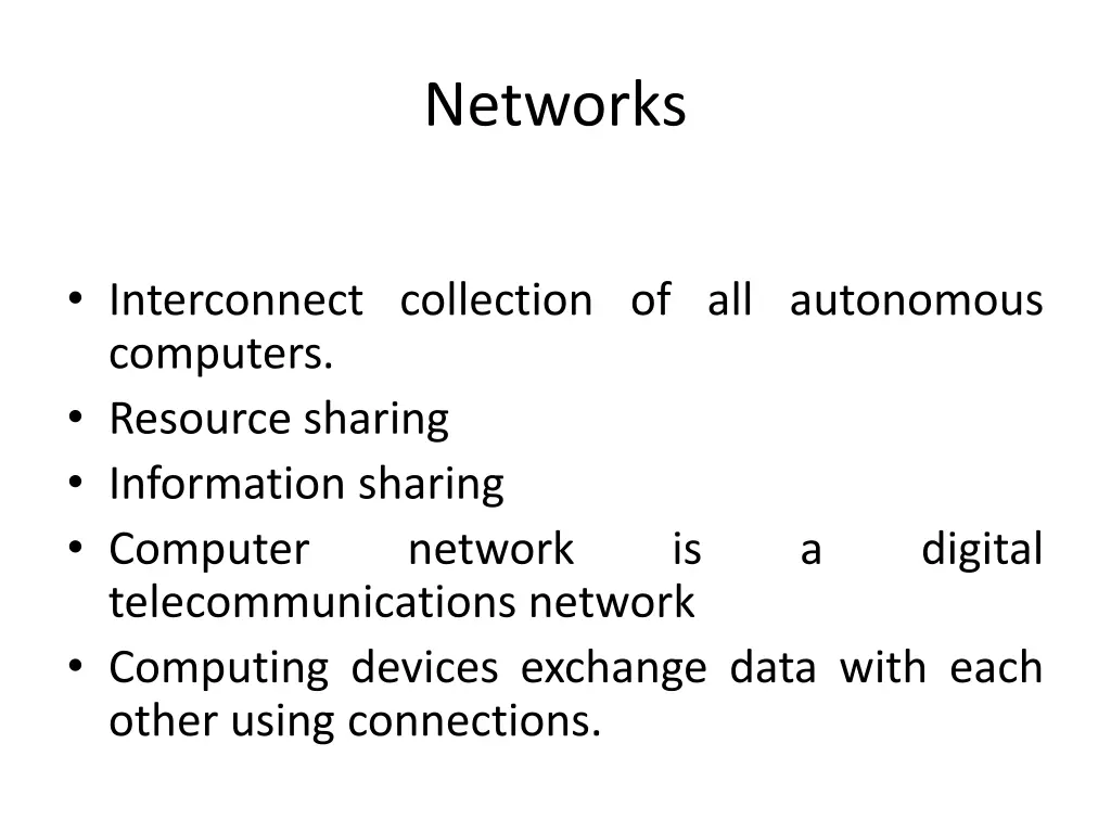 networks