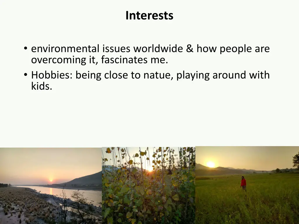interests