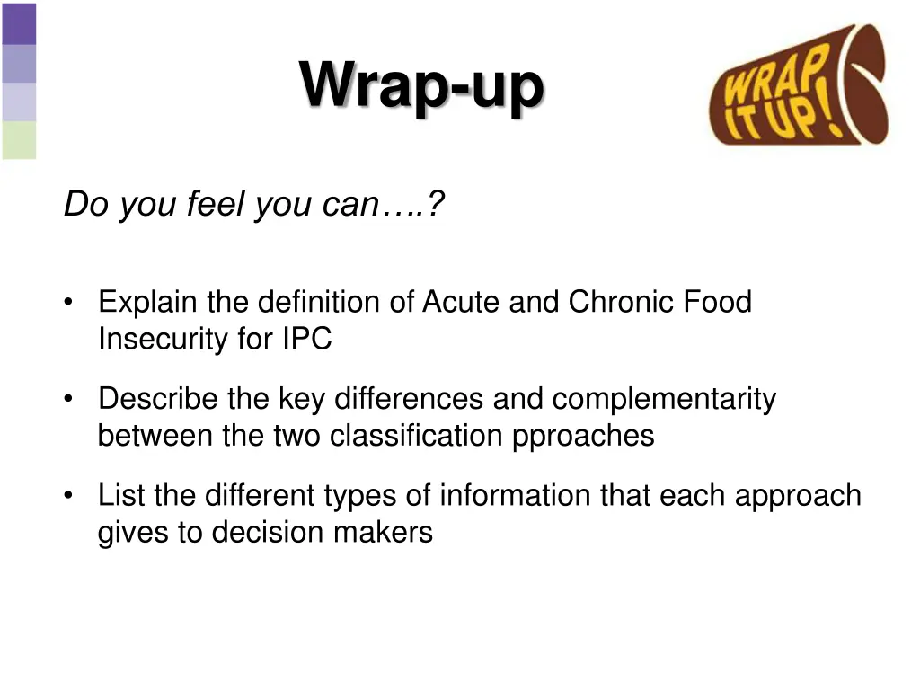 wrap up