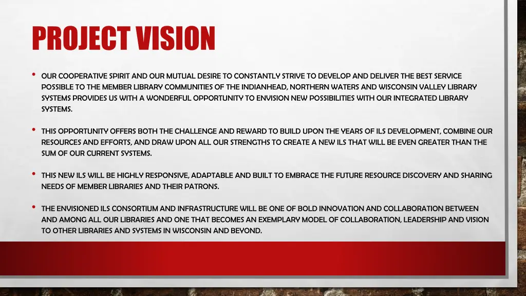 project vision