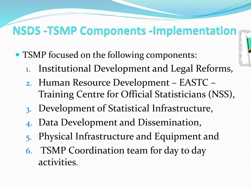nsds tsmp components implementation