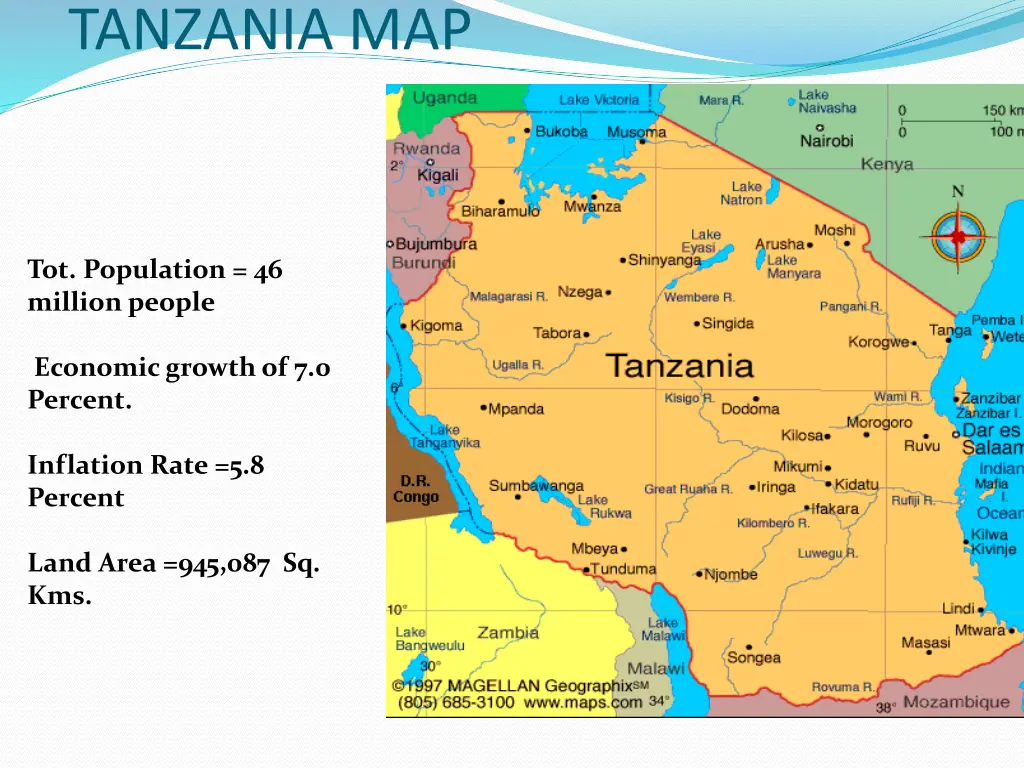 tanzania map