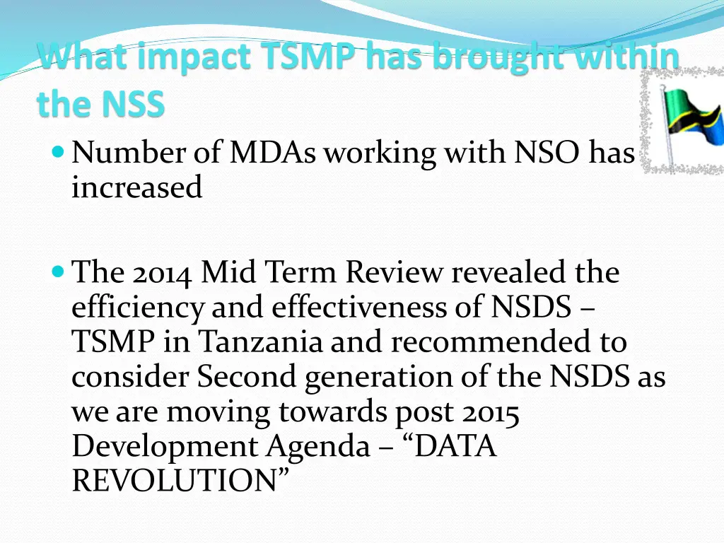 what impact tsmp has brought within 1