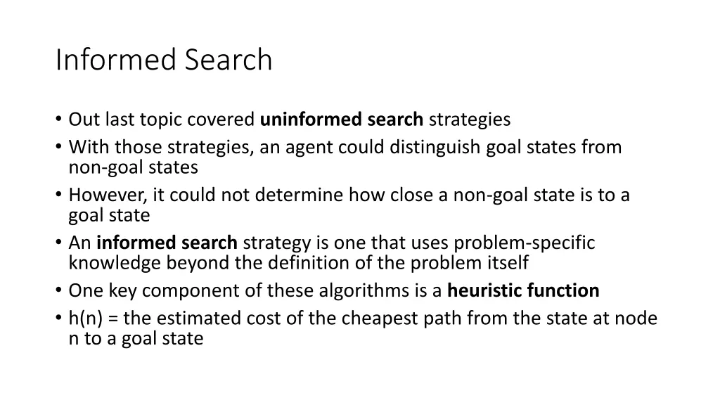 informed search