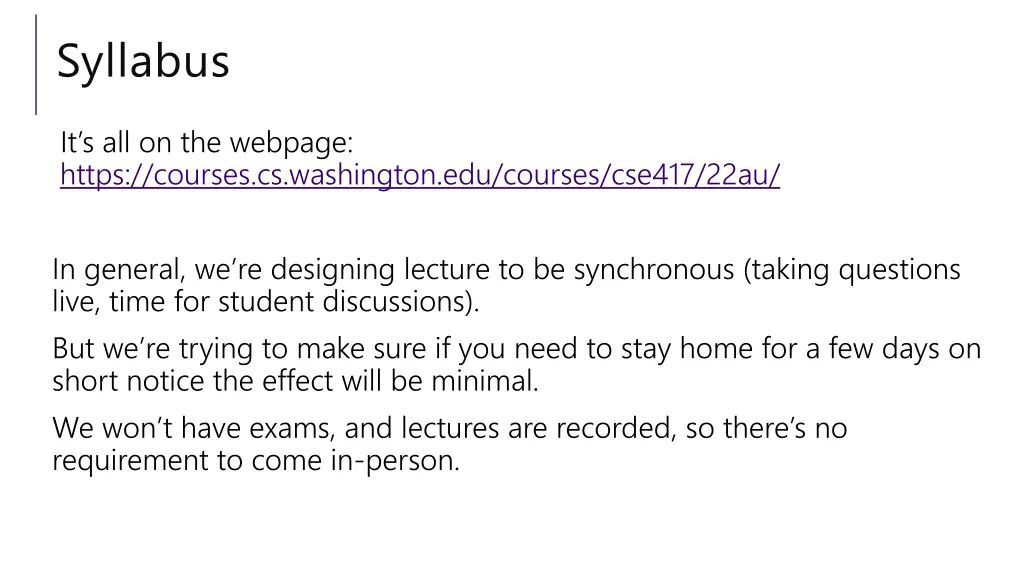 syllabus