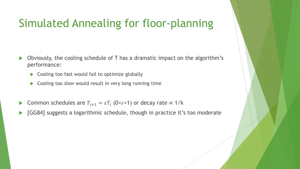 simulated annealing for floor planning 2