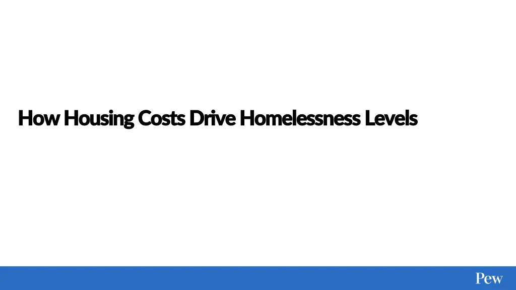 how housing costs drive homelessness levels