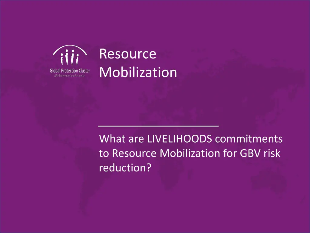resource mobilization