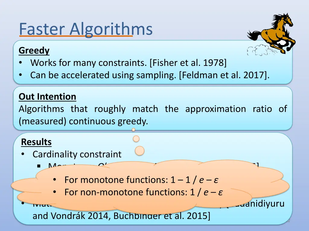 faster algorithms