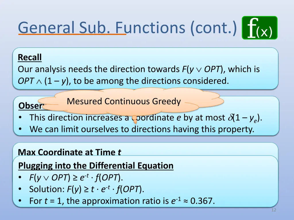 general sub functions cont