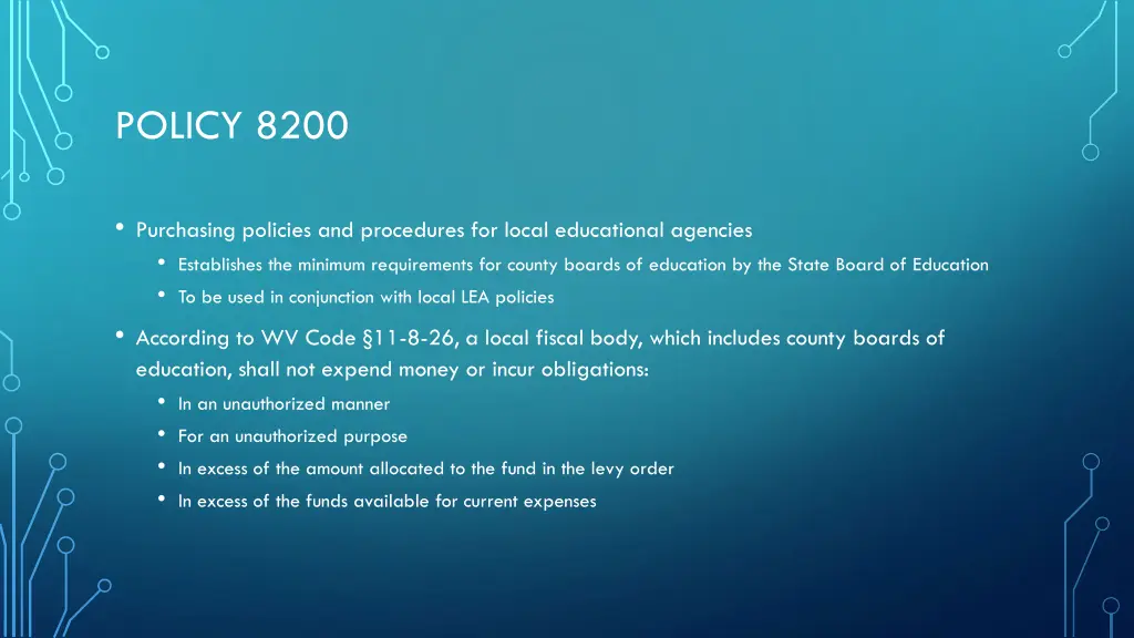 policy 8200