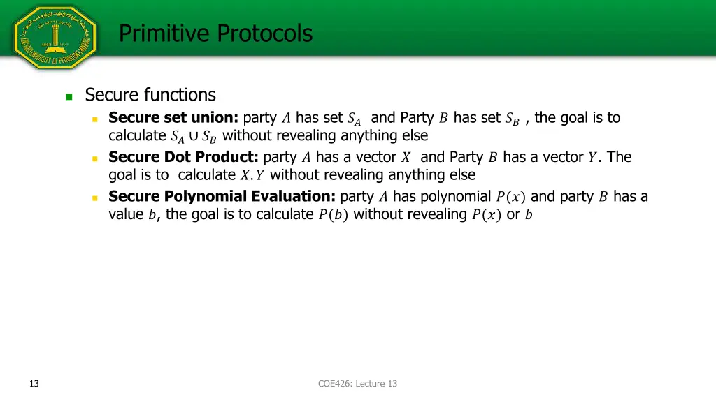 primitive protocols 1