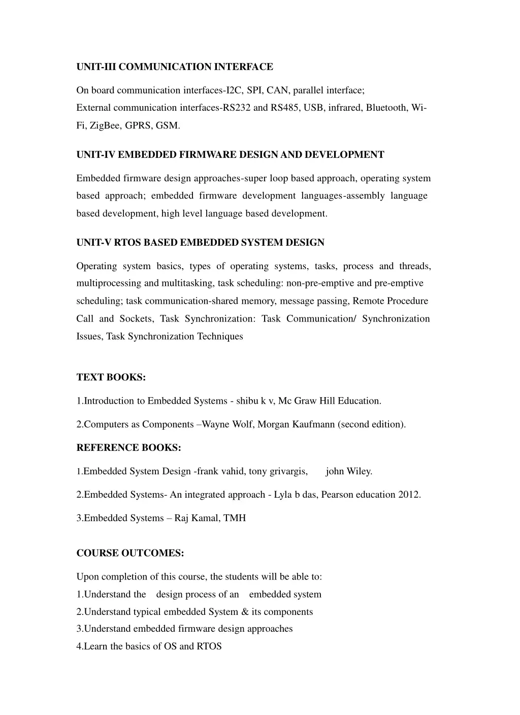 unit iii communication interface