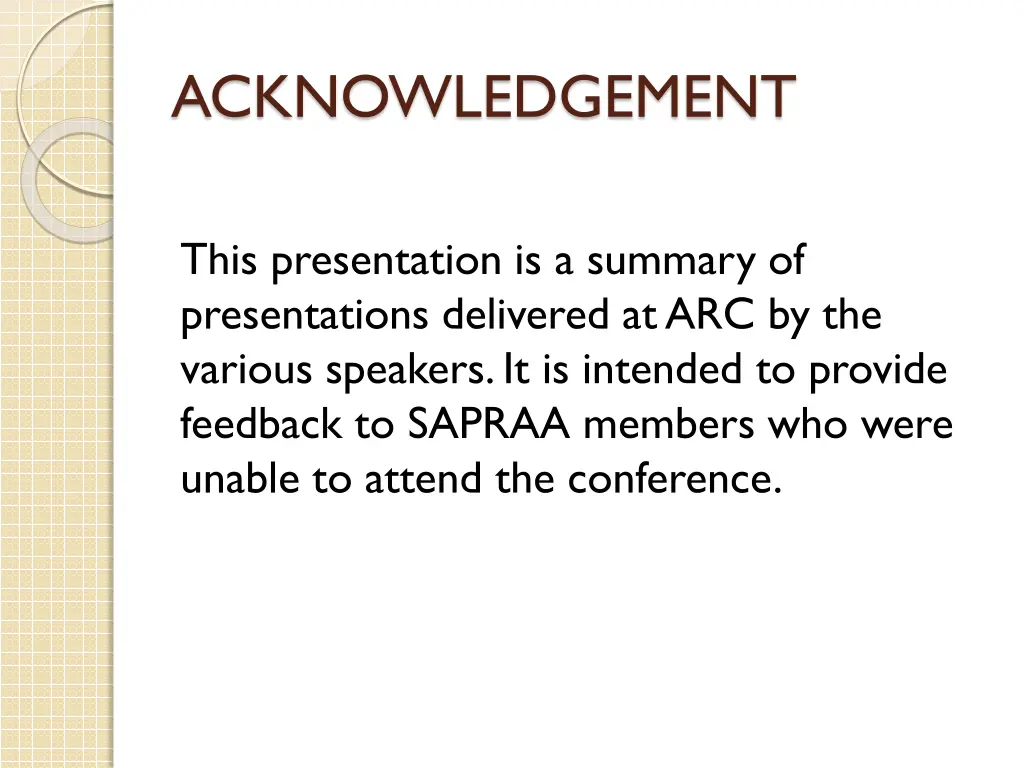 acknowledgement