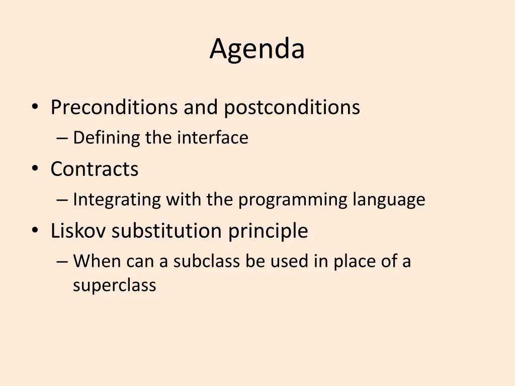 agenda