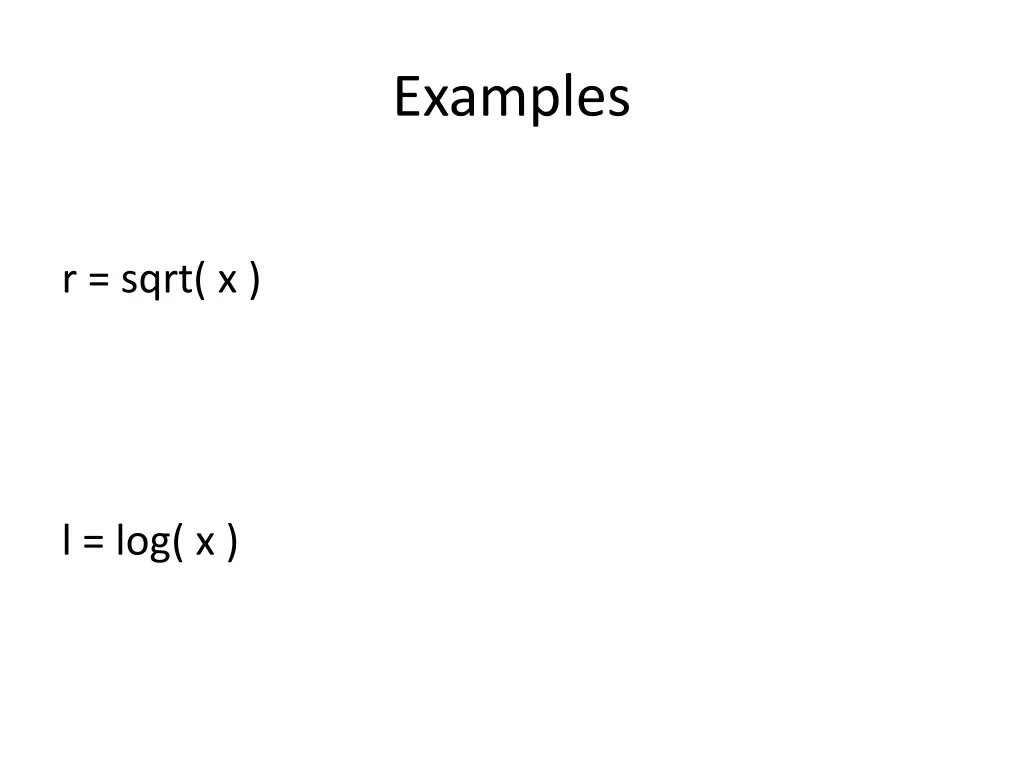 examples
