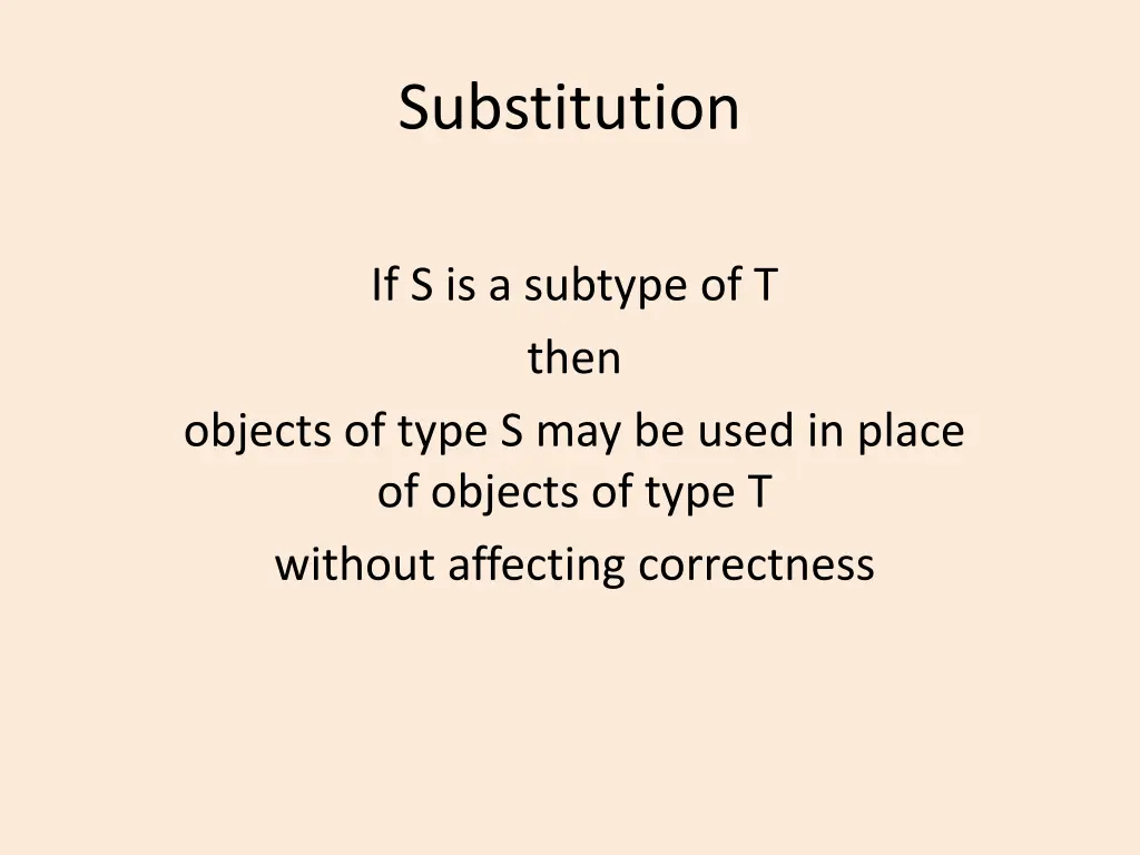 substitution