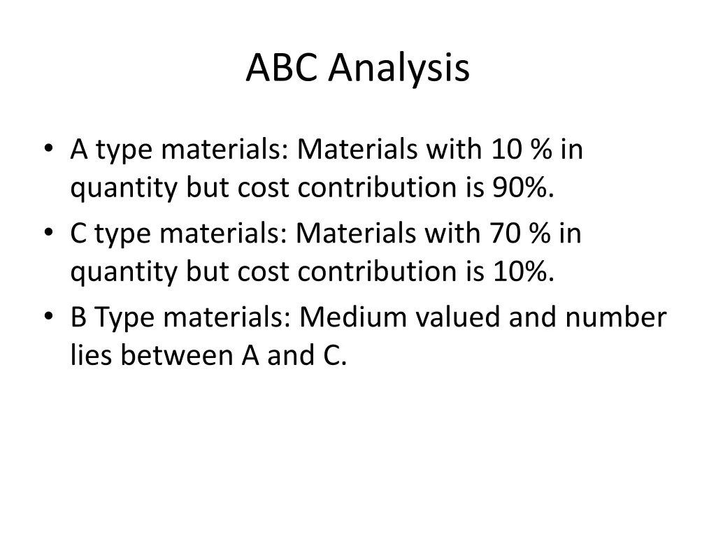 abc analysis