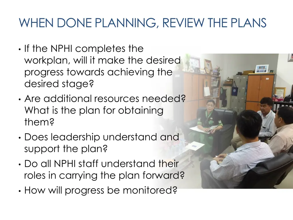 when done planning review the plans