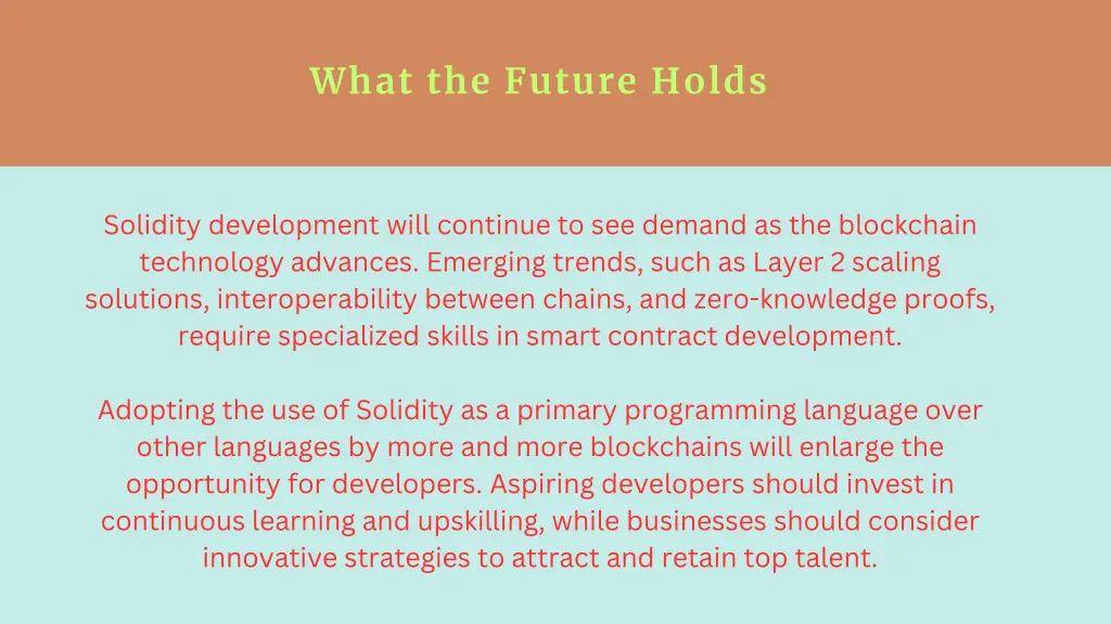 what the future holds