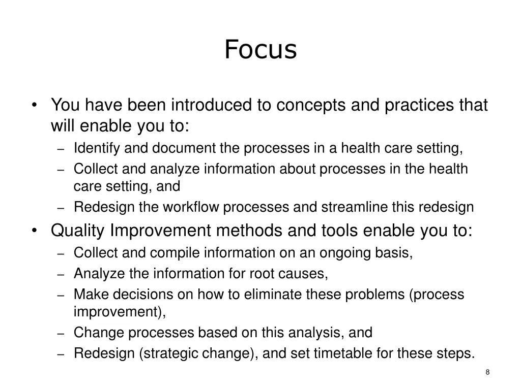 focus