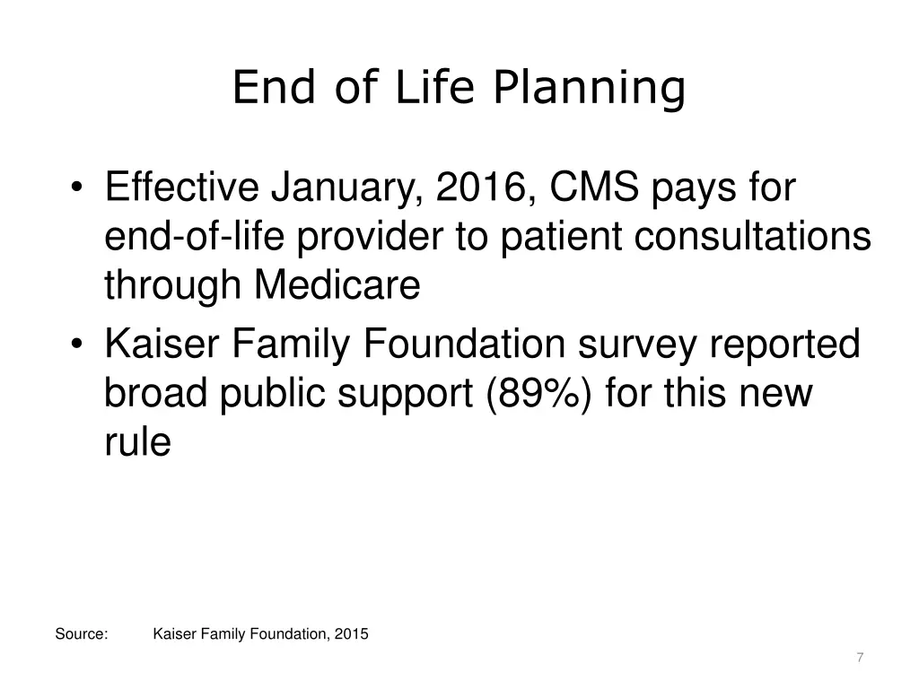 end of life planning