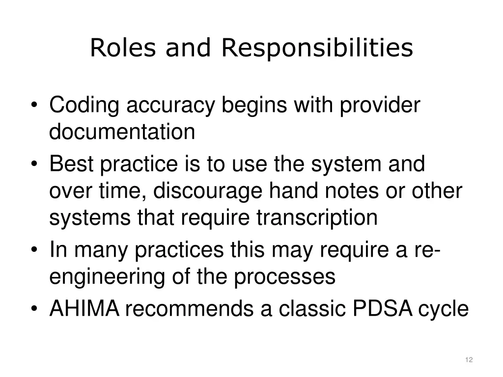 roles and responsibilities