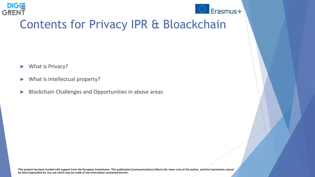 contents for privacy ipr bloackchain