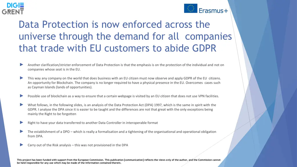 data protection is now enforced across