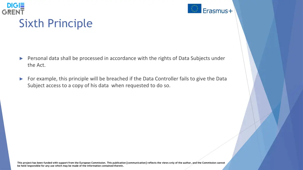 sixth principle