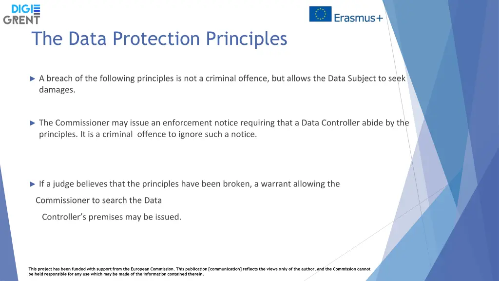 the data protection principles