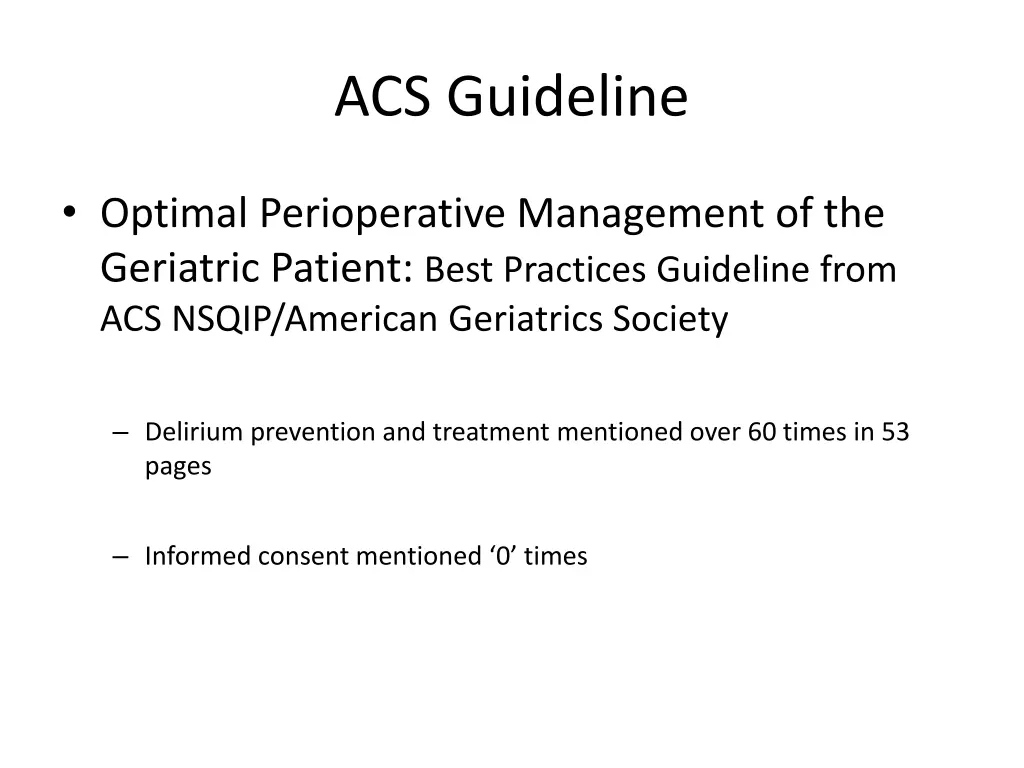 acs guideline