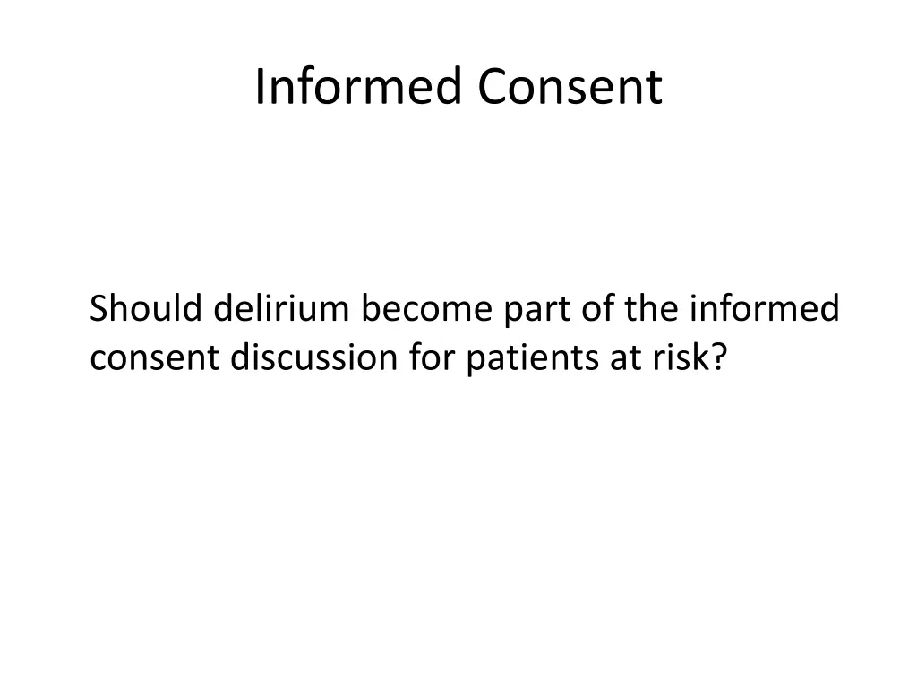 informed consent