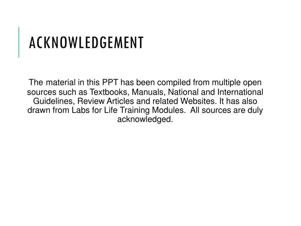 acknowledgement