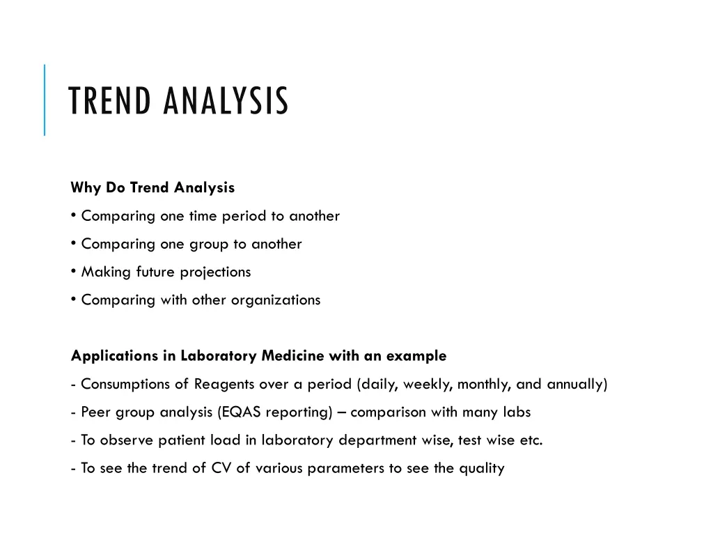 trend analysis