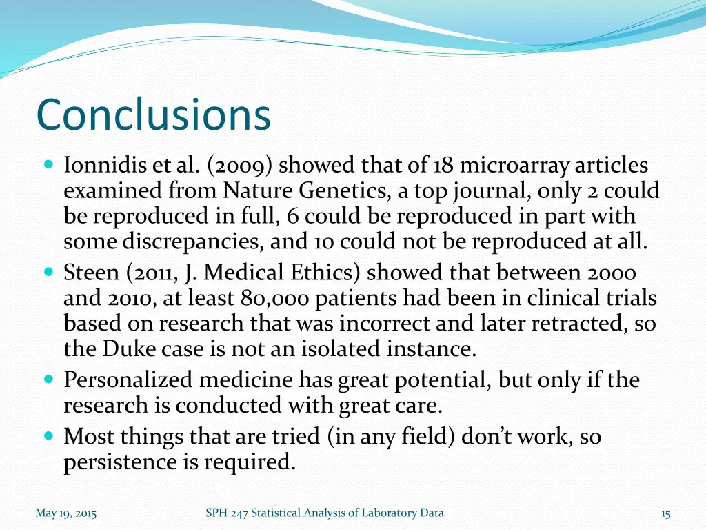 conclusions 1