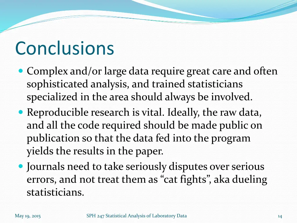 conclusions