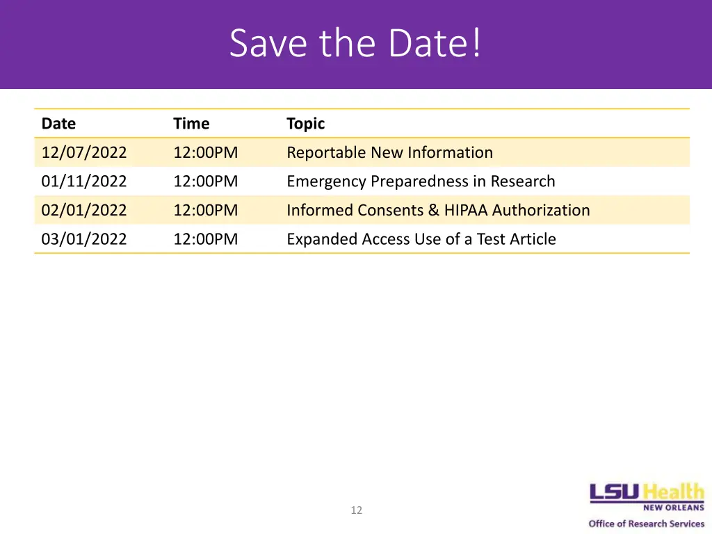 save the date