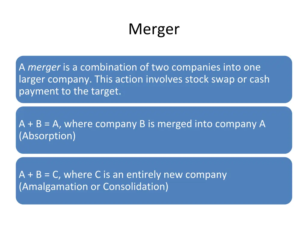 merger