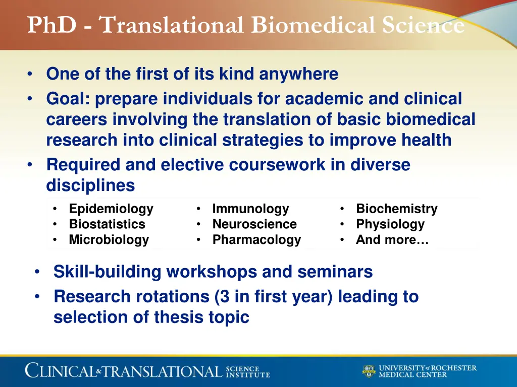 phd translational biomedical science