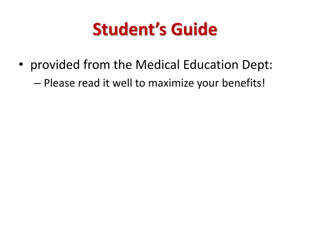 student s guide