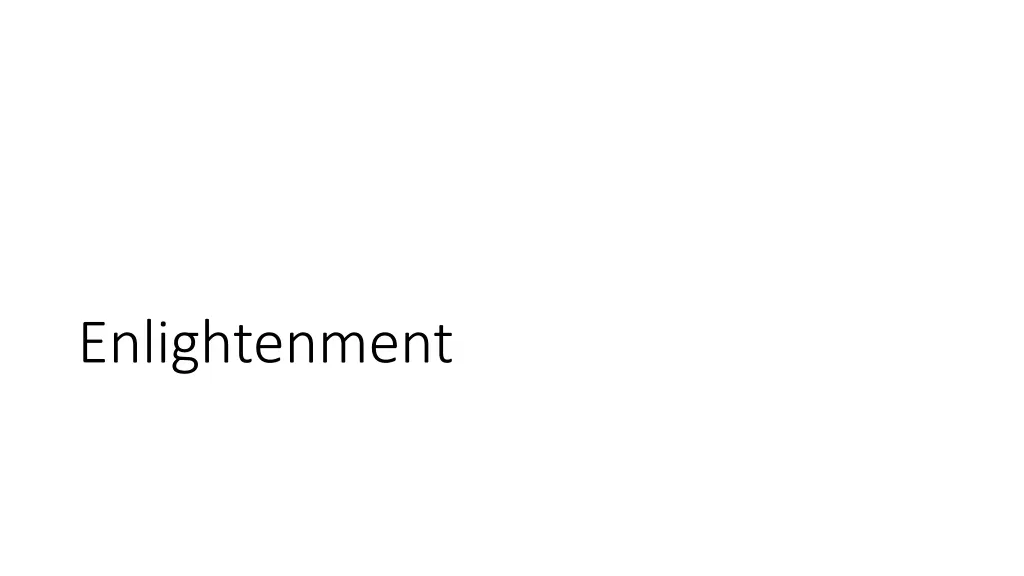enlightenment