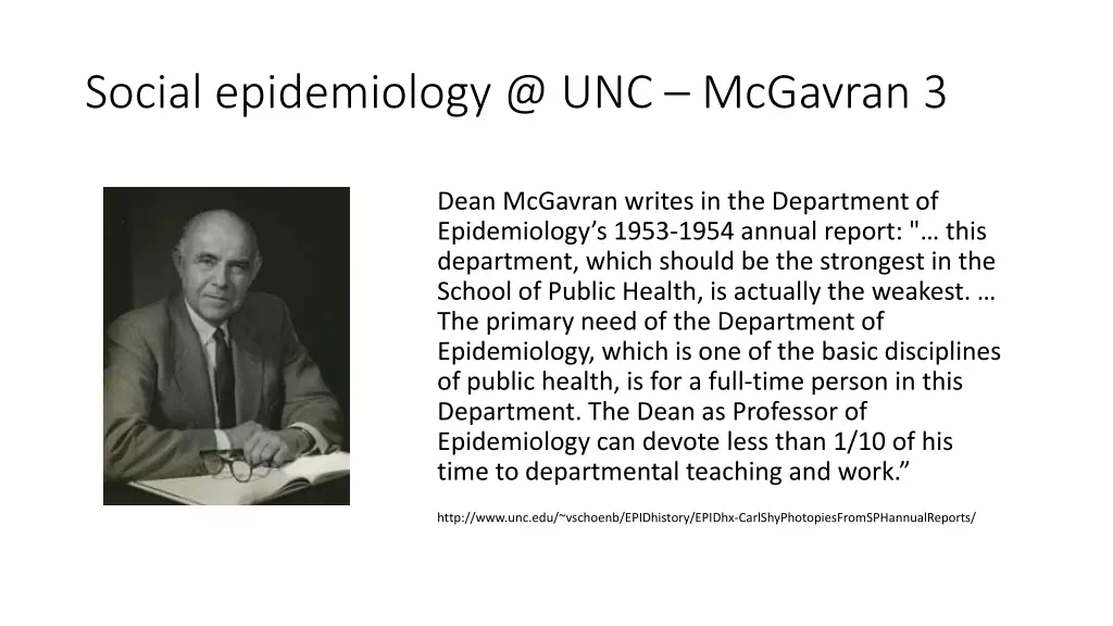 social epidemiology @ unc mcgavran 3