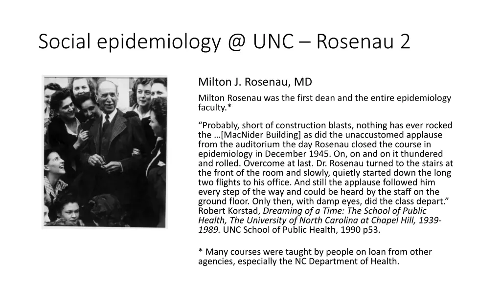 social epidemiology @ unc rosenau 2