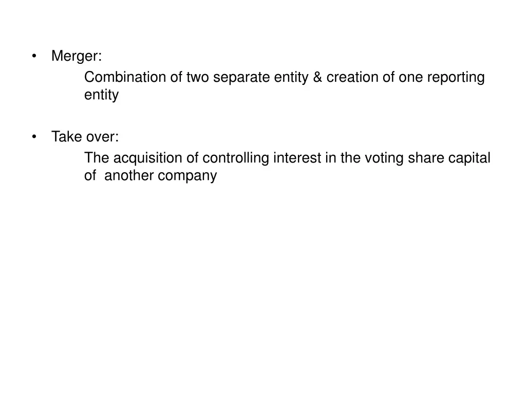 merger