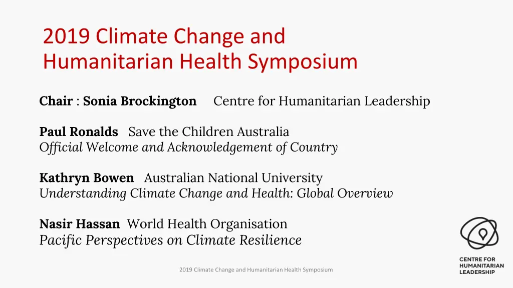 2019 climate change and humanitarian health 1