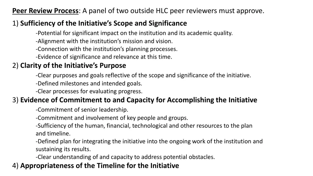 peer review process a panel of two outside