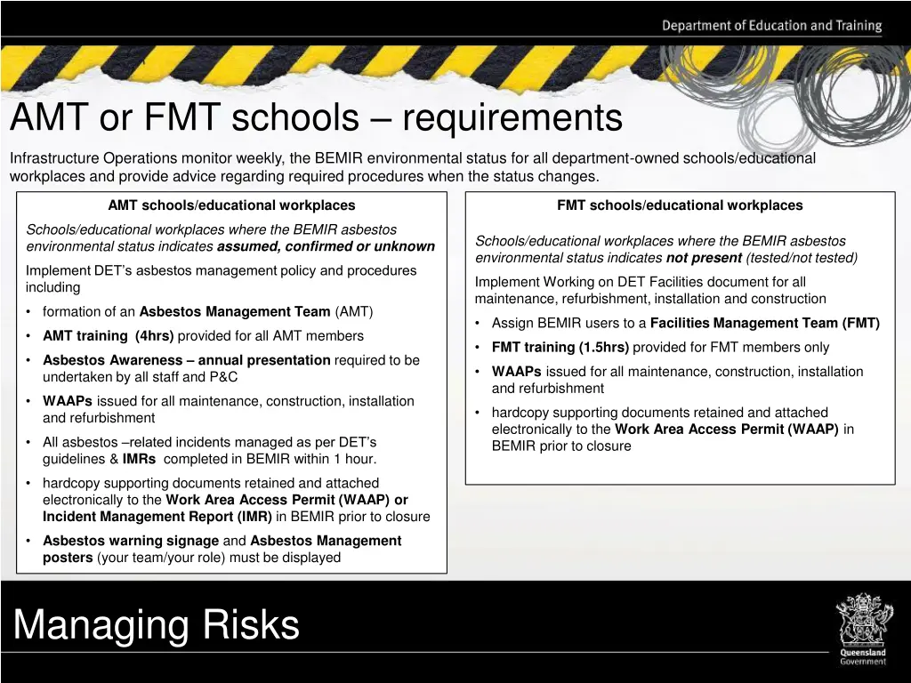 amt or fmt schools requirements