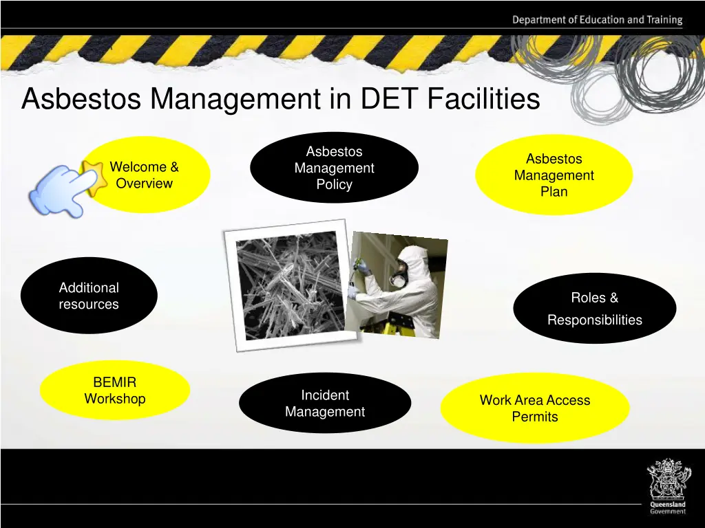 asbestos management in det facilities